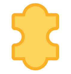 Yellow Puzzle Piece Icon Jigsaw Connection