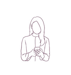 Young Woman Using Her Smartphone Communication