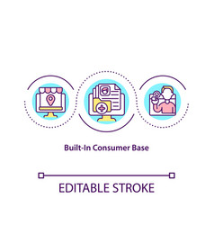 Built In Consumer Base Concept Icon