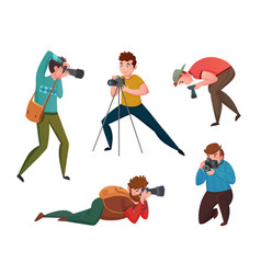 Male Photographer In Different Poses