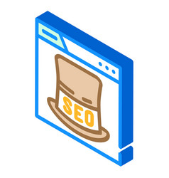 Gray Hat Seo Isometric Icon