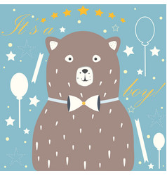 Its A Boy Congratulations Card Baby Shower Theme