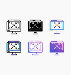 Responsive Icon Set With Different Styles