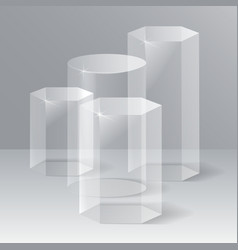 Showroom Podiums Crystal Pedestals