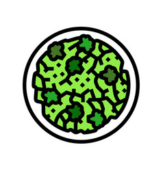 Salad Broccoli Color Icon