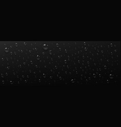 Condensation Water Drops On Black Background