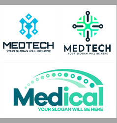 Medical Spine And Circuit Tech Logo Design