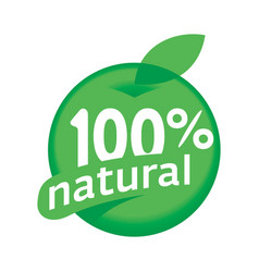 100 Percent Natural Sticker