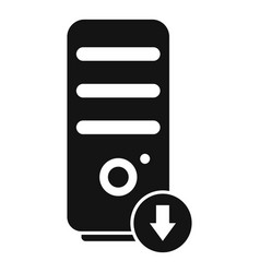 Computer Backup Icon Simple Data Cloud