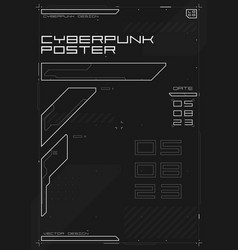 Cyberpunk Futuristic Poster Modern