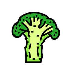 Slice Broccoli Color Icon