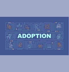 Adoption Blue Word Concept