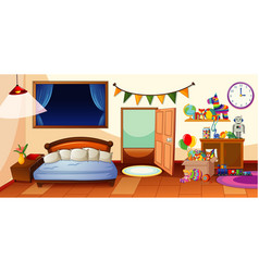 Kid Bedroom With Many Toys Scene