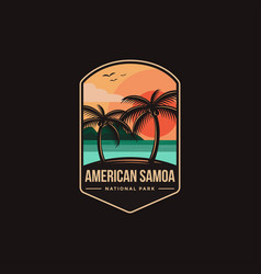 Emblem Patch Logo American Samoa National Park