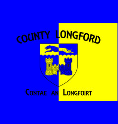 Flag County Longford In Ireland