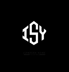 Isy Letter Logo Design With Polygon Shape