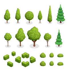 Park Plants Isometric Set