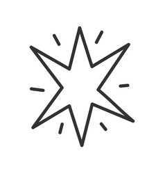 Star Sketch Icon Hand Draw