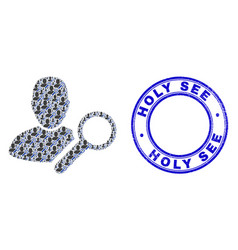 Distress Holy See Stamp Seal And Find User