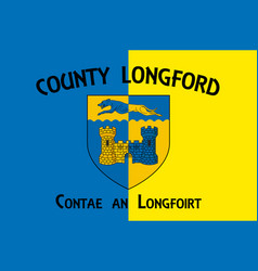 Flag County Longford In Ireland