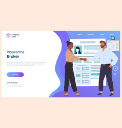 Insurance Broker Landing Page Intermediaries