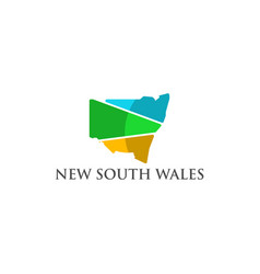 New South Wales Map Geometric Design