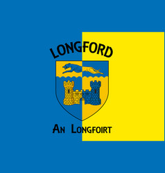 Flag County Longford In Ireland