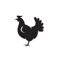 Hen Or Chicken Silhouette Isolated