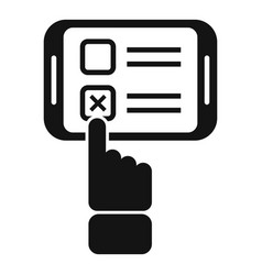 Table Polling Booth Icon Simple Democracy