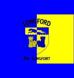 Flag County Longford In Ireland