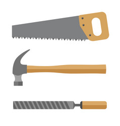 Hand Saw And Hammer For The Joinery Workshop