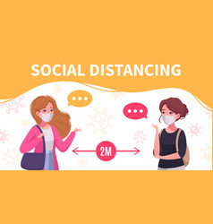 Social Distancing Infographic Poster