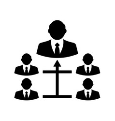 Business Hierarchy Icon Black Design