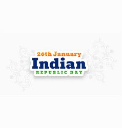 26th January Happy Indian Republic Day Floral