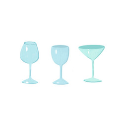 Hand Drawn Of Glassware In Simple