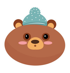 Isolated Cute Bear Avatar Character