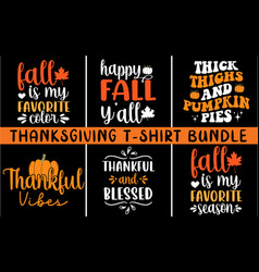 Happy Thanksgiving Svg T-shirt Bundle