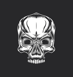 Stylized Monochrome Skull