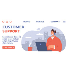 Call Center Customer Support Service Landing