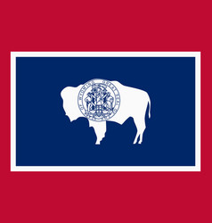 Flag Of Wyoming Official Colors Flat