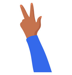 Peace Hand Gesture Victory Symbol Two Fingers