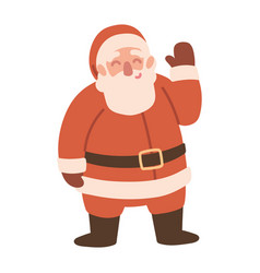 Santa Claus Waving Hand