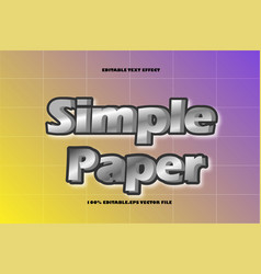 Simple Paper Editable Text Effect Emboss Gradient