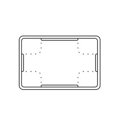 Plastic Vat Storage Line Icon Outline