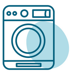 Washing Machine On A White Background