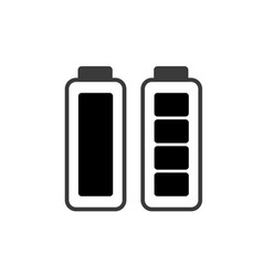 Full Battery Icon On White Background