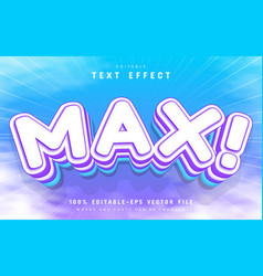 Max Text Effect Cartoon Style