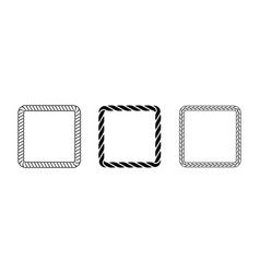 Rope Frame Set Squared Cord Border Collection