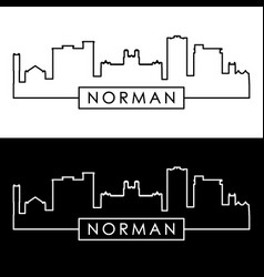 Norman Skyline Linear Style Editable File