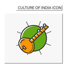 Sitar Color Icon